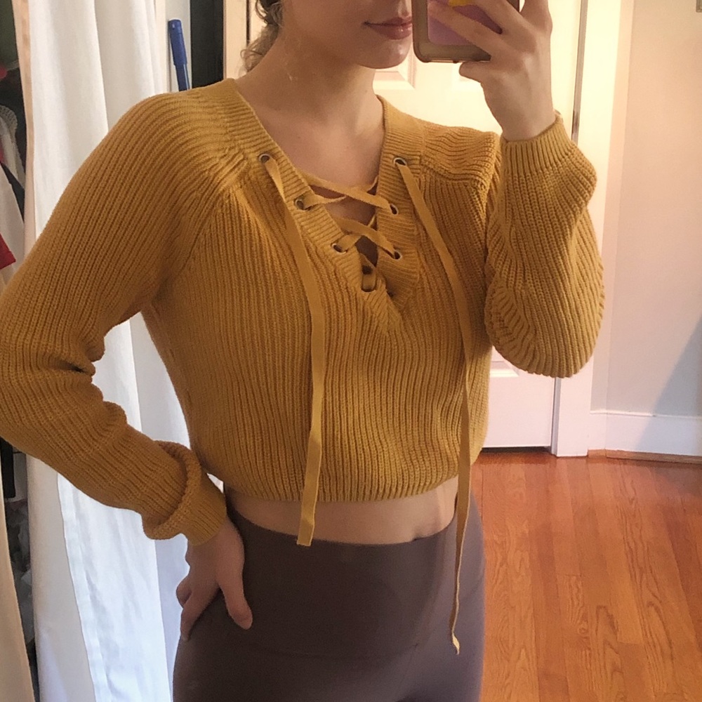 Kendall and Kylie Yellow Sweater